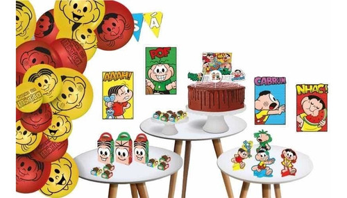 Festa Turma Da Mônica - Kit Decorativo Só Um Bolinho 