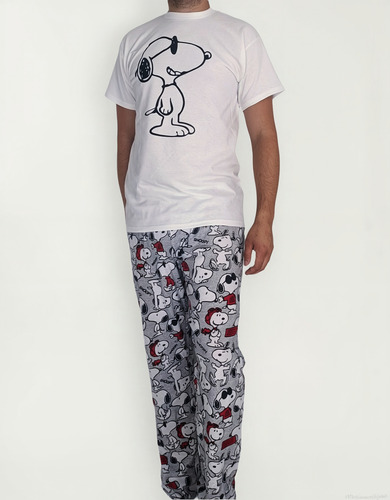 Pijama Caballero Playera Y Pantalón Estampado Hombre