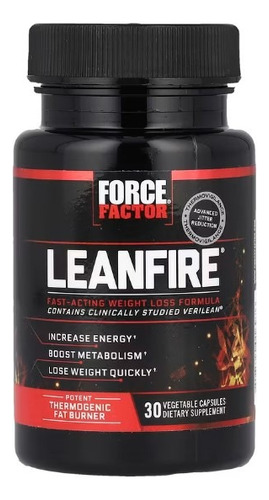 TermogĂȘnico Importado Leanfire Forcefactor 700mg 30 Caps