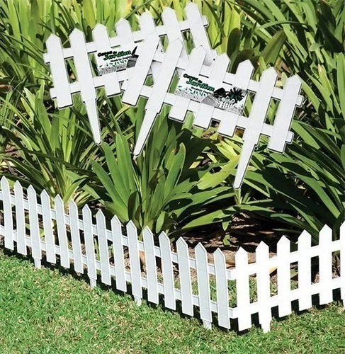 Kit 9 Cercas Plastica Decorativa Jardim Inglês 3,64m Aproxi