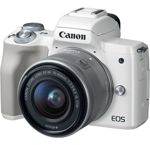 Canon Eos M50 Mirrorless Digital Camara Con 15-45mm Lens (wh