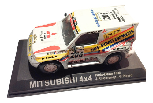 Camioneta Mitsubishi Paris Dakar 1998 Escala 1/43 Coleccion