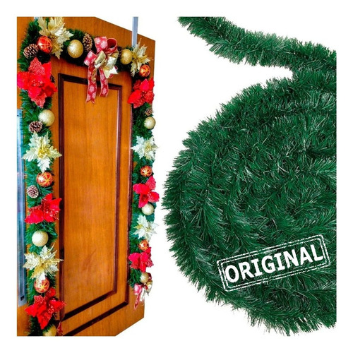 Imagem 1 de 5 de Festão De Natal 5 Metros Para Decoração - Fougeron