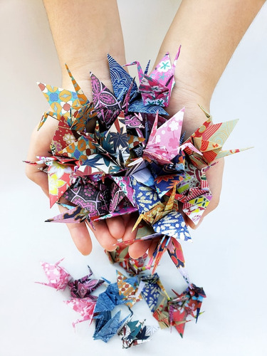 50 Grullas Grandes De Origami (15cm Sin Elección De Color)