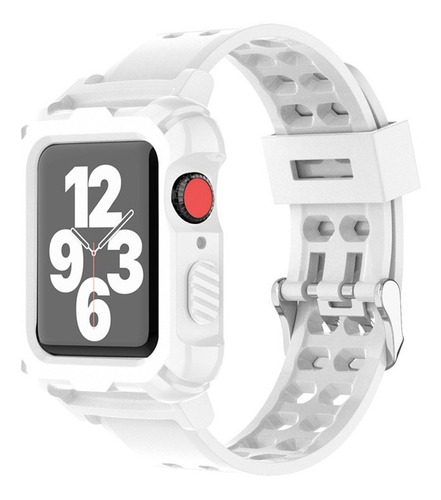 Carcasa Correa Armored Blanca Para Apple Watch Toda Talla