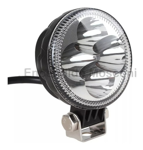 Faro Proyector Redondo 12w 1600lm 4leds 12v 24v