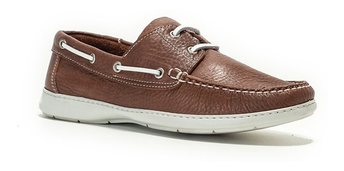 Náutico Hombre Urbano Cuero Azul Marron Envio Gratis