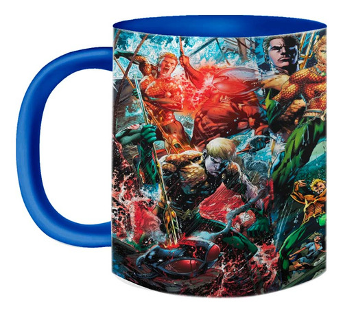 Caneca Aquaman Super Heroi Quadrinhos Comics Dc 325ml