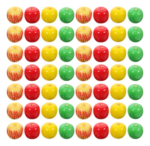 Frutas En Miniatura Multicolores, 60 Unidades