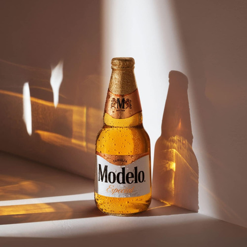 Cerveza Clara Modelo Especial, 12 Botellas 355ml C/u