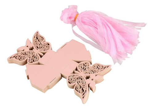 Para Caja De Recuerdos De Boda Con Forma De Mariposa, 50