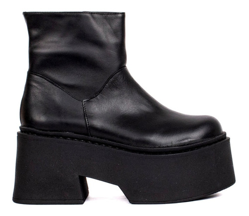 Botas Mujer Cuero Vacuno Taco Alto Y Plataforma Fiori Olivia