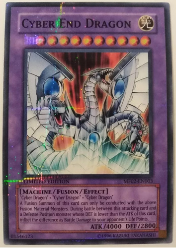 Cyber End Dragon - Parallel Rare   Promo Mattel    2006