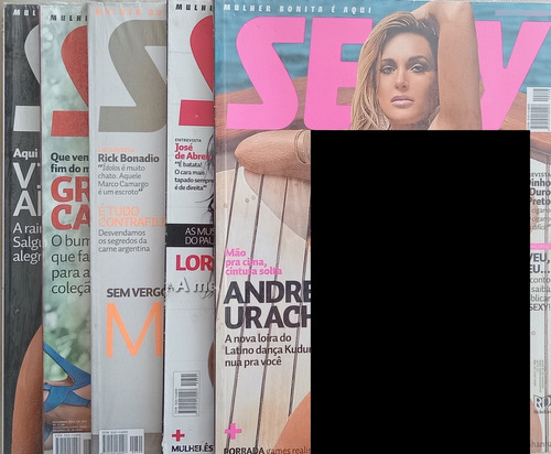 Lote De 5 Revistas Sexy  Importadas De Brasil Nº 4