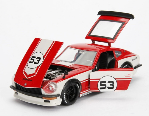 Datsun 240z 1972 Import Racer Jdm Tunner Jada 1/24 (Reacondicionado)