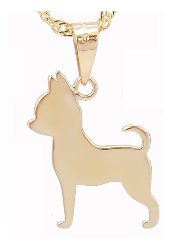 Amor Eterno - Dije Perrito Chihuahua Oro 14k + Cadena Regalo