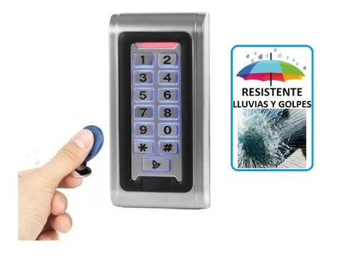 Teclado Control Acceso Metalico Muy Resistente Intemperie Jp