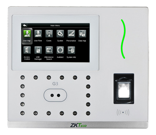Zkteco Multi-biometrico Asistencia Control Facial G3 Pro/id
