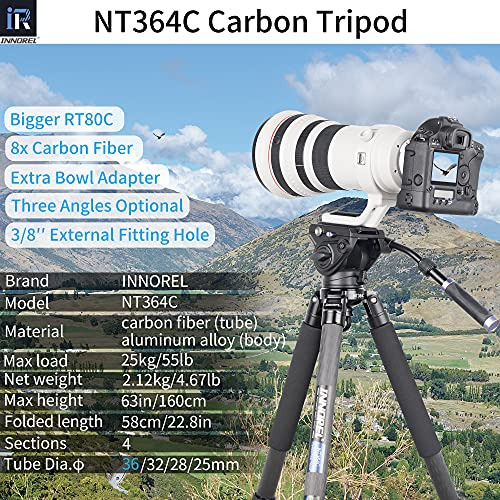 Trípode De Fibra De Carbono Innorel Nt364c Profesional Para