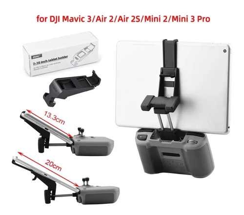 Suporte Para Tablet Drone Dji Mini 2/3/3pro (13,3cm A 20cm)