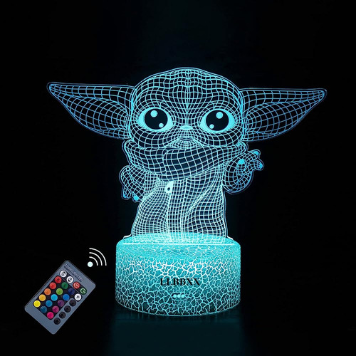 3d Night Lights Baby Yoda Gifts Birthday Decorations For Boy