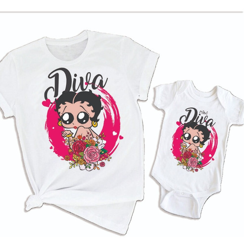 Dúo Playera Y Pañalero Día De Las Madres Betty Boop