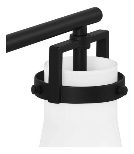 Lampara De Tocador Para Baño Negro Mate 4 Luces 31