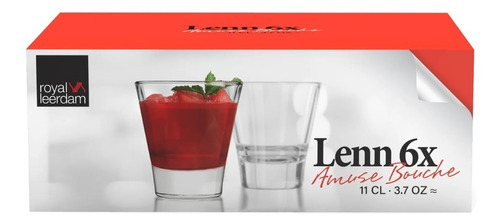 Set 6 Vasos Mini Postres Lenn 110ml