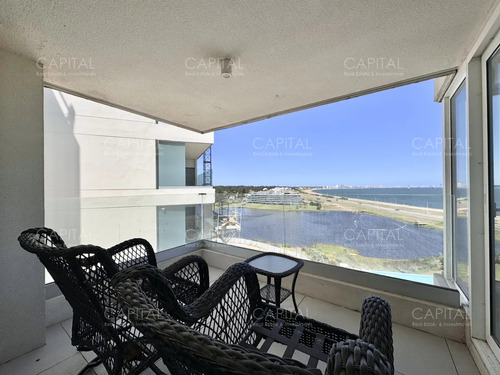Apartamento En Venta A Estrenar De Tres Dormitorios En Poseidon Laguna, Punta Del Este