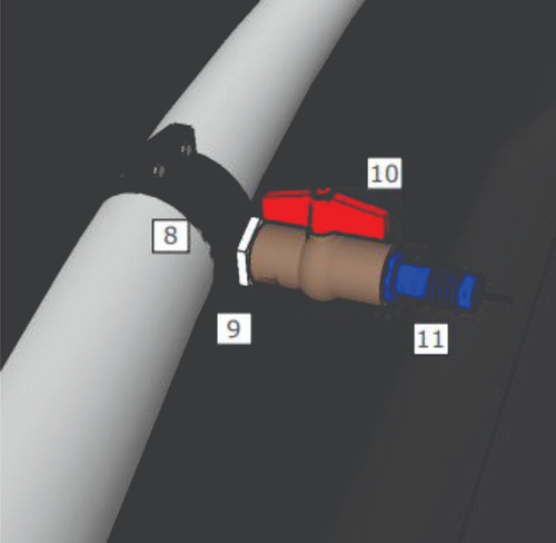 Imagem 3 de 3 de Colar Para Sistema De Aeração 50mm Saida 3/4