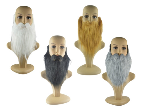 Barba Postiza For Fiesta De Halloween, Divertida Barba De