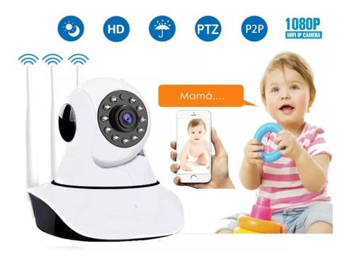 Cámara Bebe Inalámbrica Vigilancia Visión Nocturna Wifi Hd