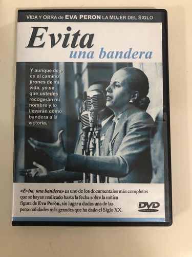 Dvd - Evita Una Bandera - Vida Y Obra De Eva Perón