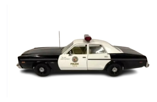 Miniatura Dodge Mônaco Terminator T-800 Polícia 1/18