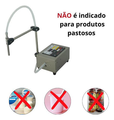 Envasadora De Líquidos Compacta Em Inox Bivolt Com Pedal