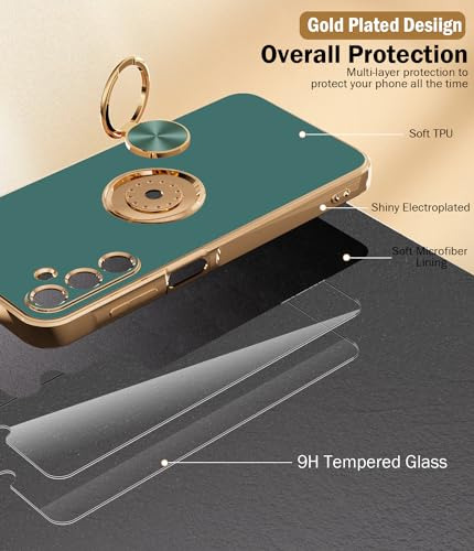 Funda Para Galaxy A15 Gris Plating Rose Gold Edge
