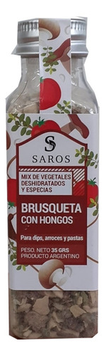 Mix Vegetales Deshidratado Saros Brusqueta Con Hongos X35gr