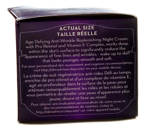 Crema Hidratante Facial De Noche, Olay Age Defying Momento De Aplicación Noche Tipo De Piel Todo Tipo De Piel