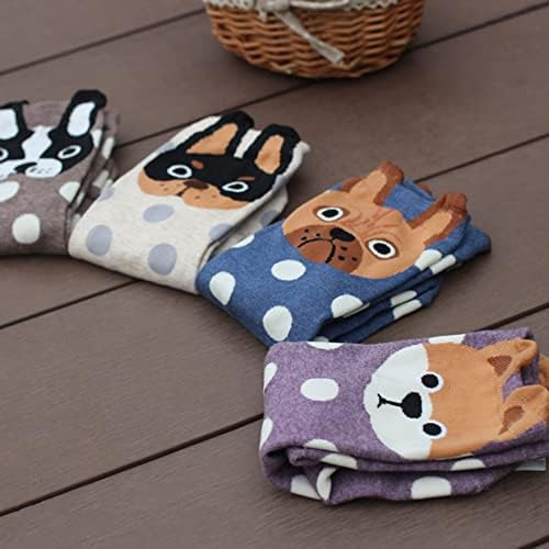 Klcm 5 Pares De Calcetines Elásticos Con Lindos Animales De