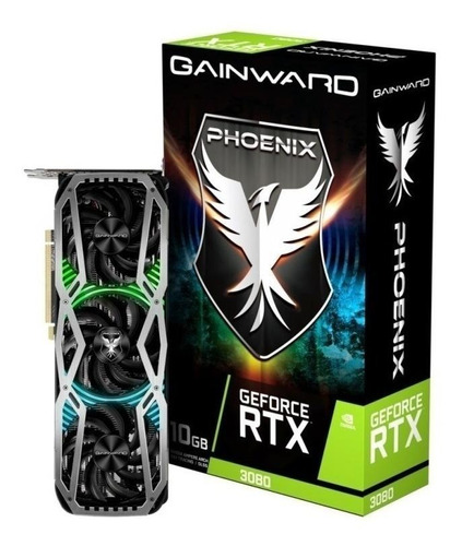 Imagem 1 de 1 de Placa de vídeo Nvidia Gainward  Phoenix GeForce RTX 30 Series RTX 3080 NED3080019IA-132AX 10GB