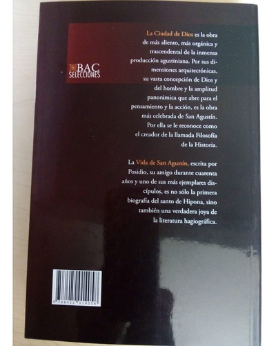 Libro Ciudad De Dios San Agustín