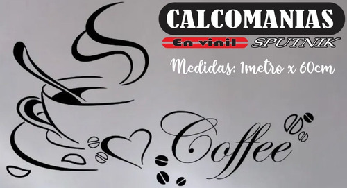 Viniles Para Decoracion De Pared Taza Café Corazon Coffee