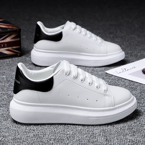 Zapatos Casuales Blancos Transpirables Simples Para Hombres