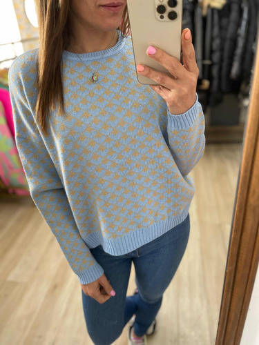 Sweater Estampado Corto The Big Shop