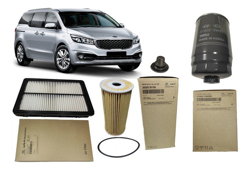 Kit Filtros Originales Kia Grand Carnival 2.2 Diesel 15-2020