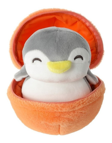 Cápsula De Fruta Con Cierre Y Pinguino Sorpresa Miniso 12 Cm