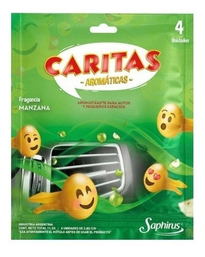 Imagen 6 de 8 de Auto Aroma Saphirus Carita Aromatica X 12 Unidades - Latin