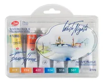 Comprar Acuarela White Nights En Estuche X 6 Pomos Sunset Atardecer