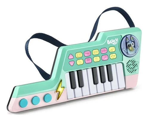 Vtech Bluey Guitarra Y Piano Combo Sonidos Keytar Toy Piano