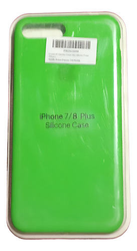 Funda Silicon Colores Serie Para Iphone De Uso Rudo Verde Lima Iphone 7/8 Plus C/l
